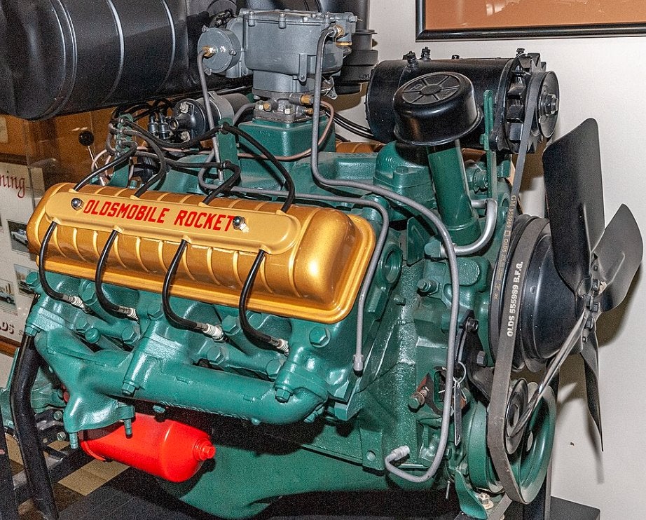 Oldsmobile motor " Rocket engine "324 cui  1956, Ophalen, Gebruikt, Amerikaanse onderdelen