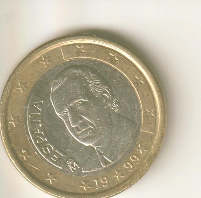 1 euro 1999 spanje, Verzenden, Spanje, 2 euro