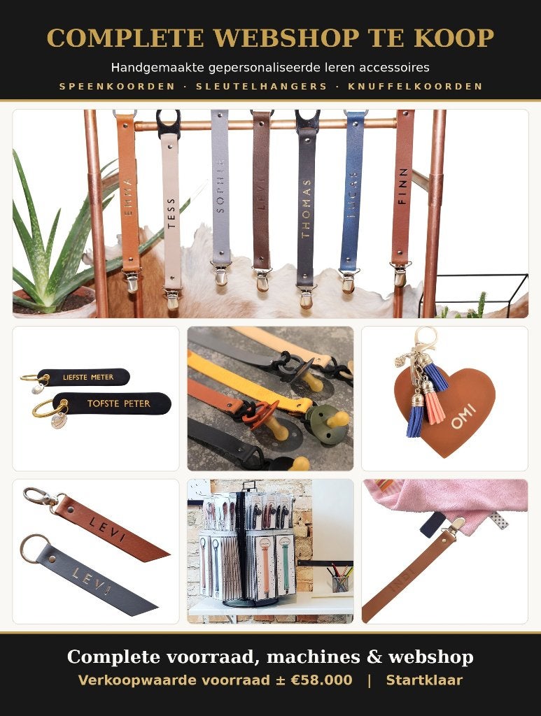 WEBSHOP TE KOOP - STARTKLAAR - VANUIT HUIS MOGELIJK !!!