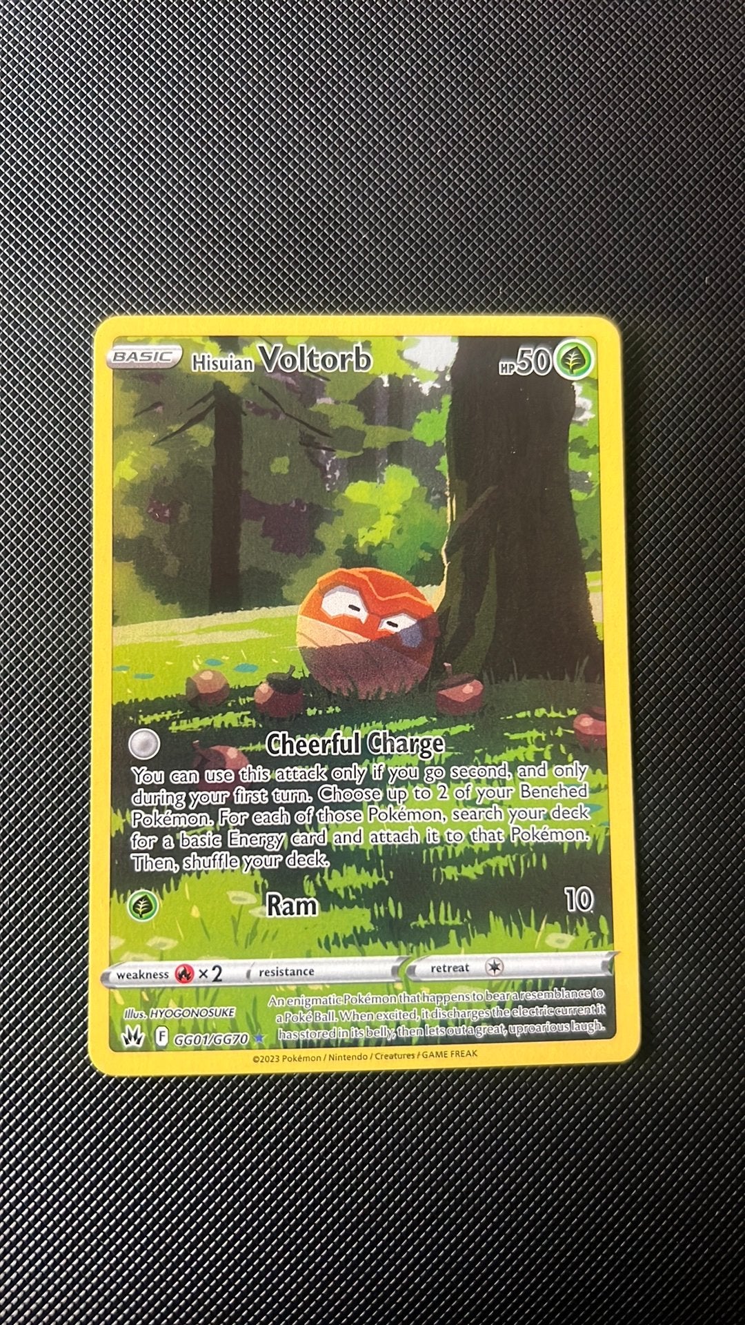 Pokemon kaart Voltorb #GG01, Ophalen of Verzenden, Zo goed als nieuw, Losse kaart