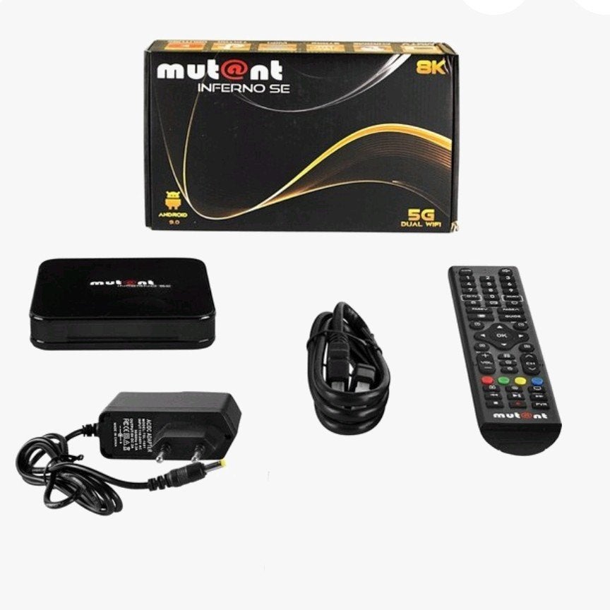 4K Android tv box mutant inferno se, Ophalen, Gebruikt, HDMI, Minder dan 500 GB
