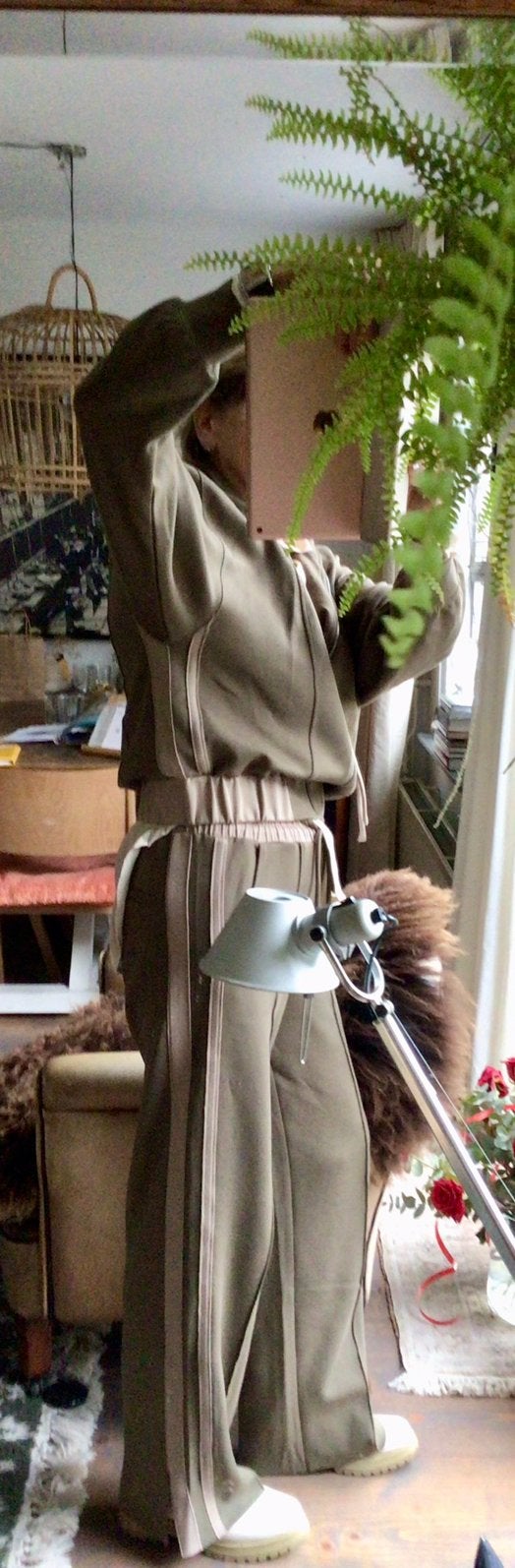 YaYa joggingpak, huispak, wijde broek / jasje S nieuw groen, Ophalen of Verzenden, Zo goed als nieuw, Maat 36 (S), Groen
