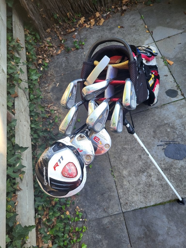 TaylorMade golfset – RAC LT, R11 driver, PING putter + tas, Sport en Fitness, Ophalen, Gebruikt, Set, Ping