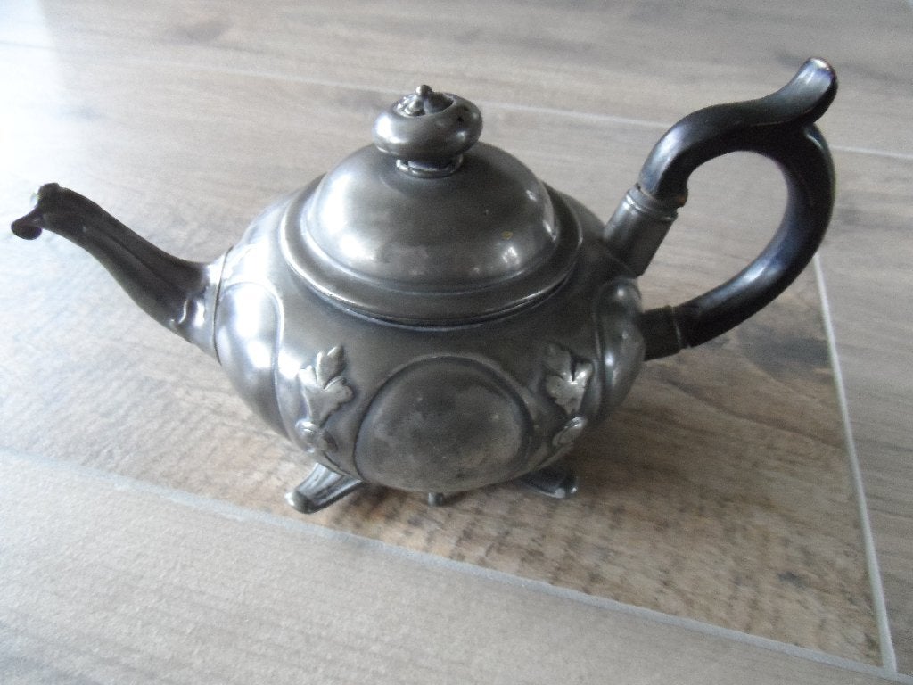 Tinnen theepotje., Ophalen of Verzenden