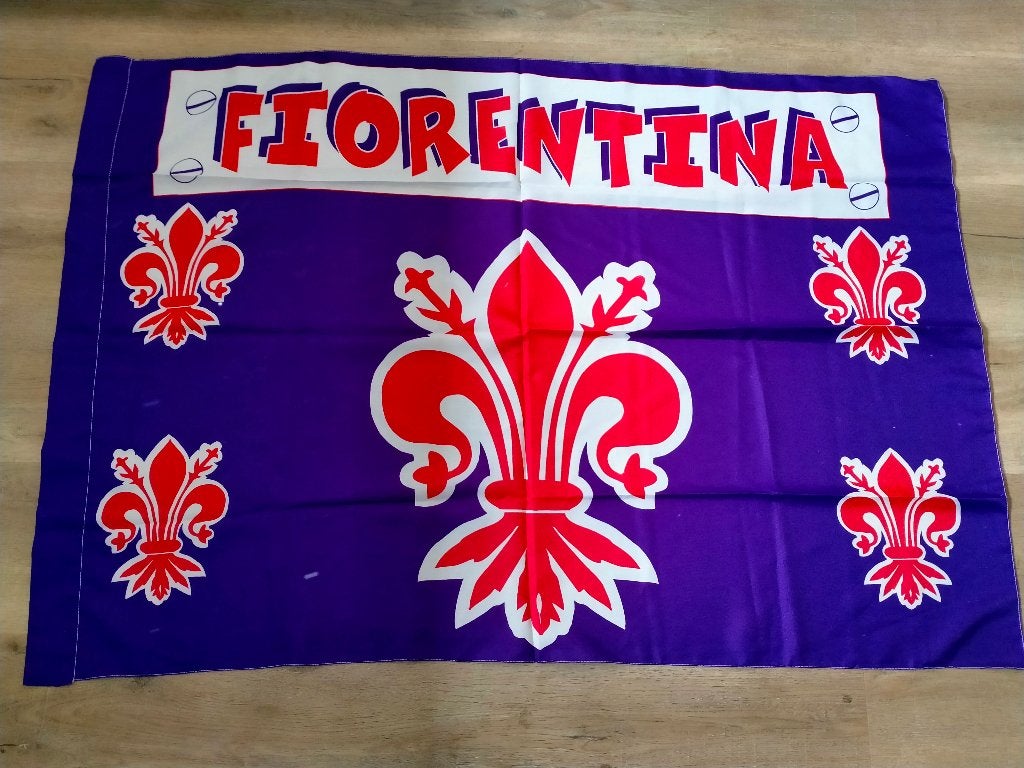 Fiorentina Italië club sport vlag voetbalclub voetbal, Ophalen of Verzenden, Zo goed als nieuw, Buitenlandse clubs