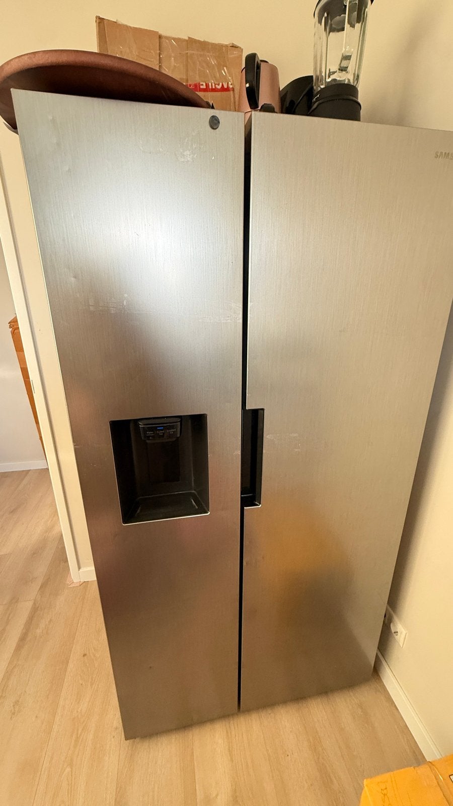 Samsung Amerikaanse Koelkast met IJsblokjesmaker, Ophalen, 60 cm of meer, Met aparte vriezer, 160 cm of meer
