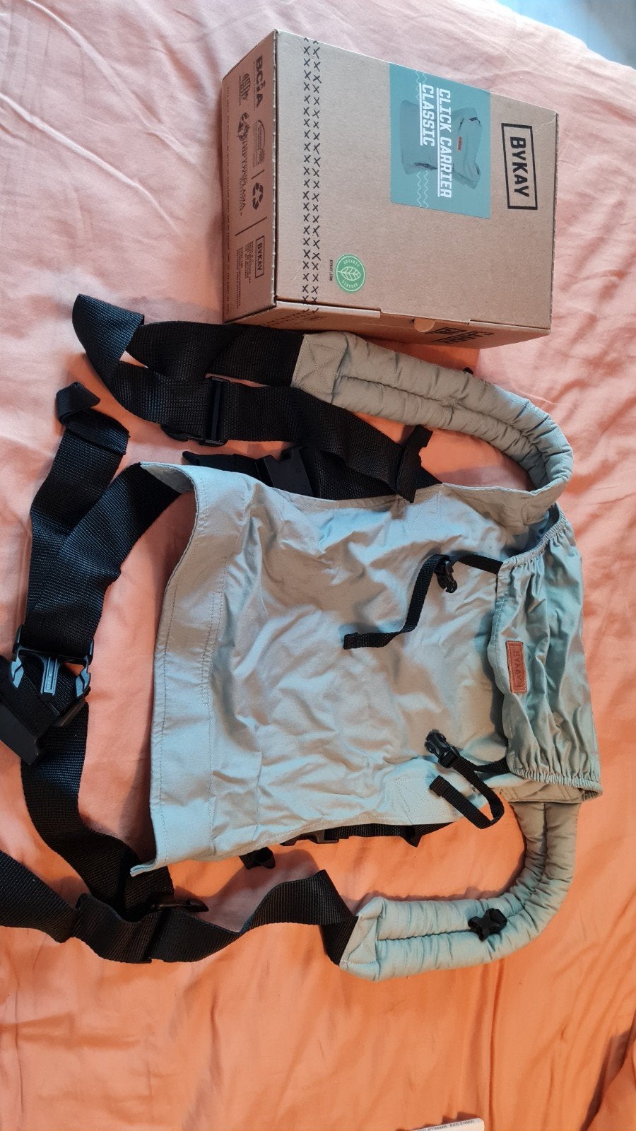 click carrier classic draagzak bykay, Kinderen en Baby's, Zo goed als nieuw, Buik, Draagzak, Ophalen