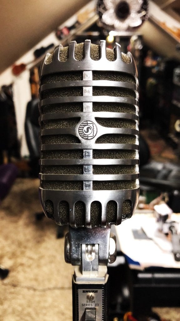 Shure55SH Series 2+mike stand rond voet+XLR 10M kabel, Ophalen, Zangmicrofoon