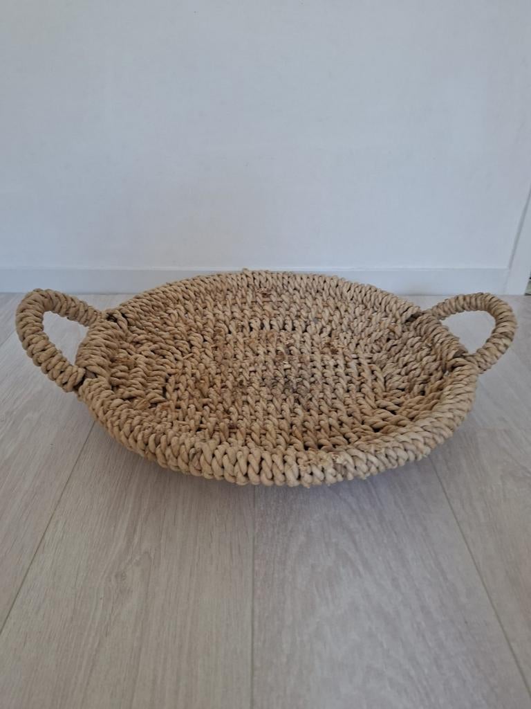Mooie zeegras mand, zo goed als nieuw, Ø 47cm, Overige materialen, Mand, Rond, Ophalen of Verzenden