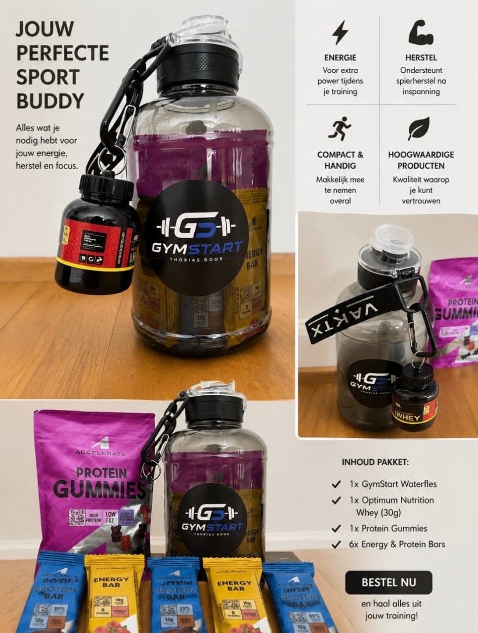 Cadeaupakket : GymStart Sport: Energie, Herstel & Focus, Sport en Fitness, Fitnessmaterialen, Verzenden, Nieuw, Armen, Overige typen