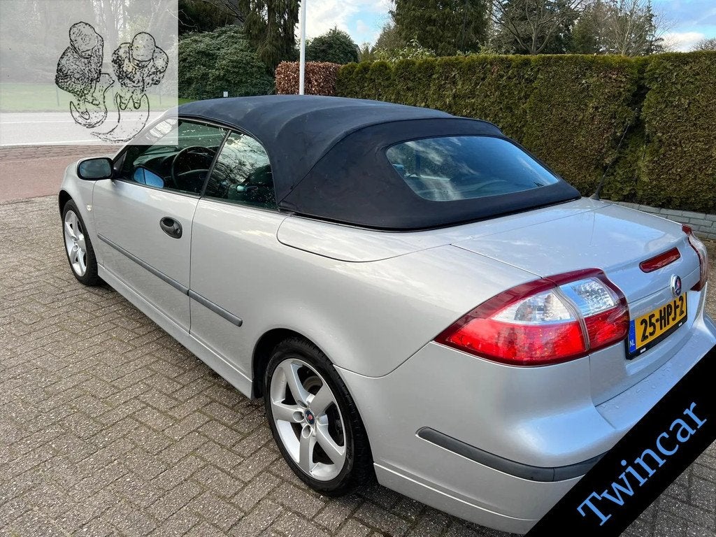 Saab 9-3 Cabrio 2.0T AUT. 209PK ARC ECC LEDER LMV, Auto's, Saab, 1998 cc, Gebruikt, Zwart, 4 cilinders