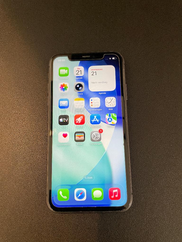 iPhone 11, 75 %, Zwart, Zo goed als nieuw, 64 GB