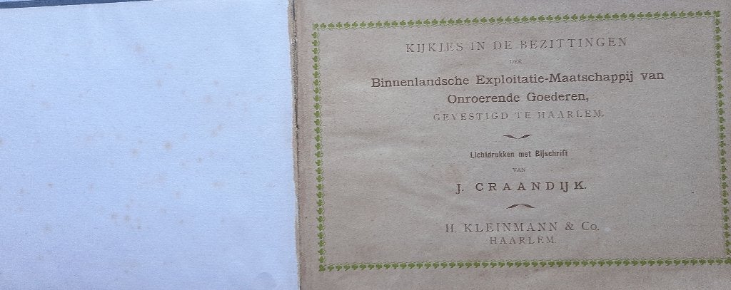 Streek boek Haarlem en omgeving - 1902 - foto's zeldzaam!!, Gelezen, J. Craandijk, Noord-Holland, Ophalen of Verzenden