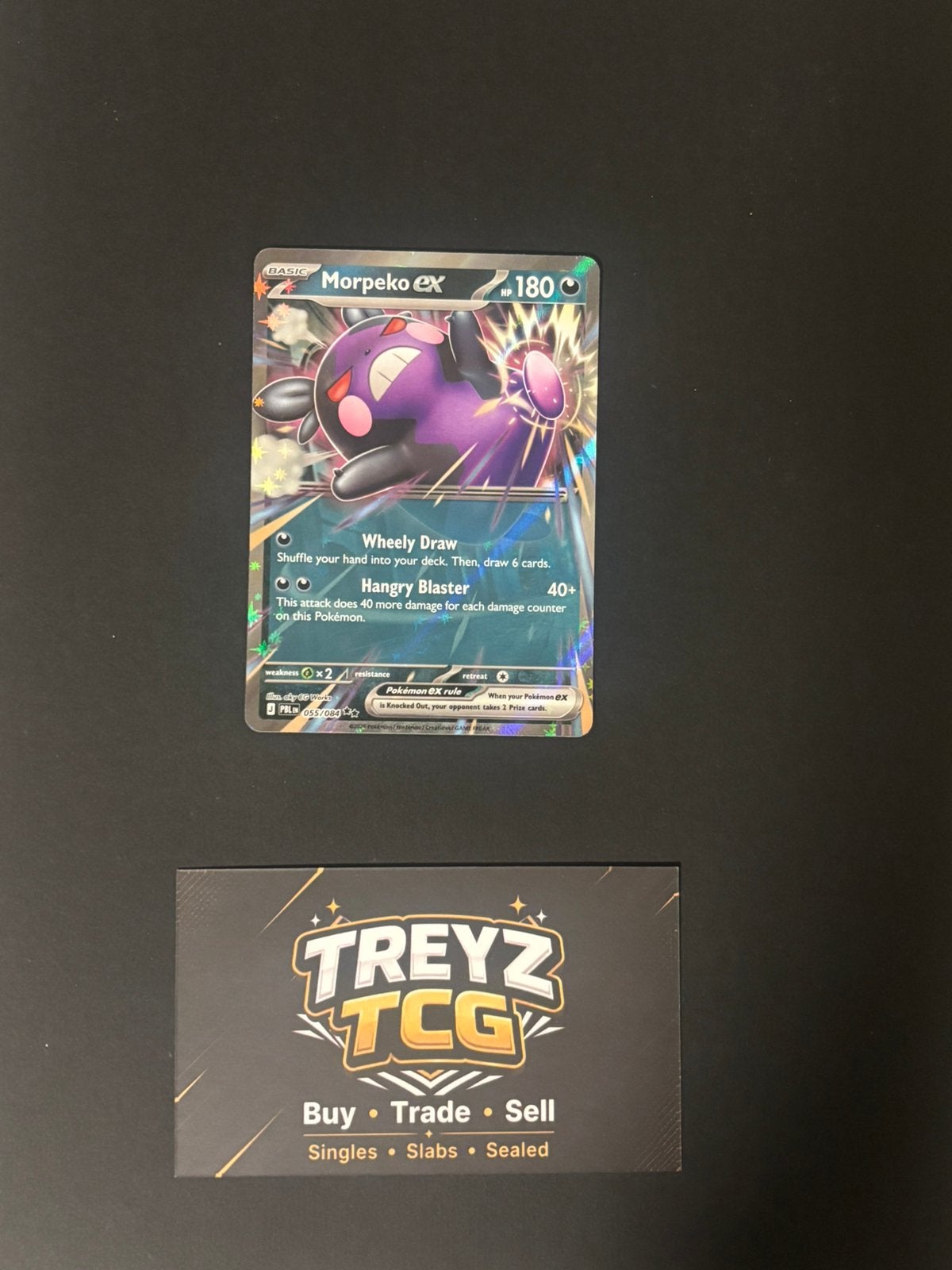 Morpeko ex 055/084 Pokemon Pitch Black Mega Evolution, Verzenden, Nieuw, Losse kaart