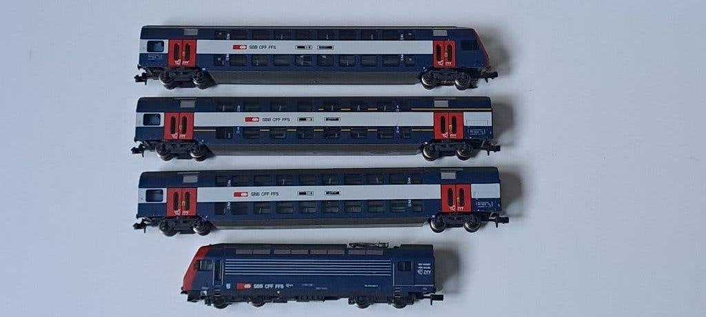 Fleismann 775301 sbb dubbeldek set, Treinset, Gelijkstroom, Fleischmann, Ophalen of Verzenden