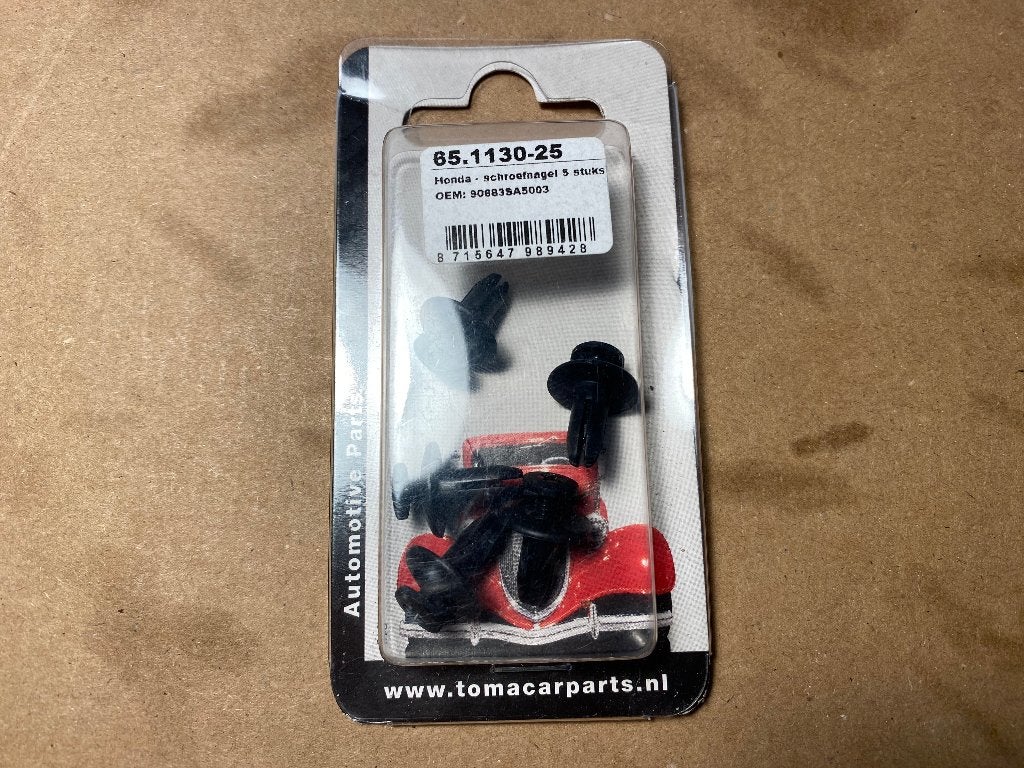 Honda Schroefnagel 90683sa5003 5 stuks nieuw, Ophalen of Verzenden, Nieuw, Honda