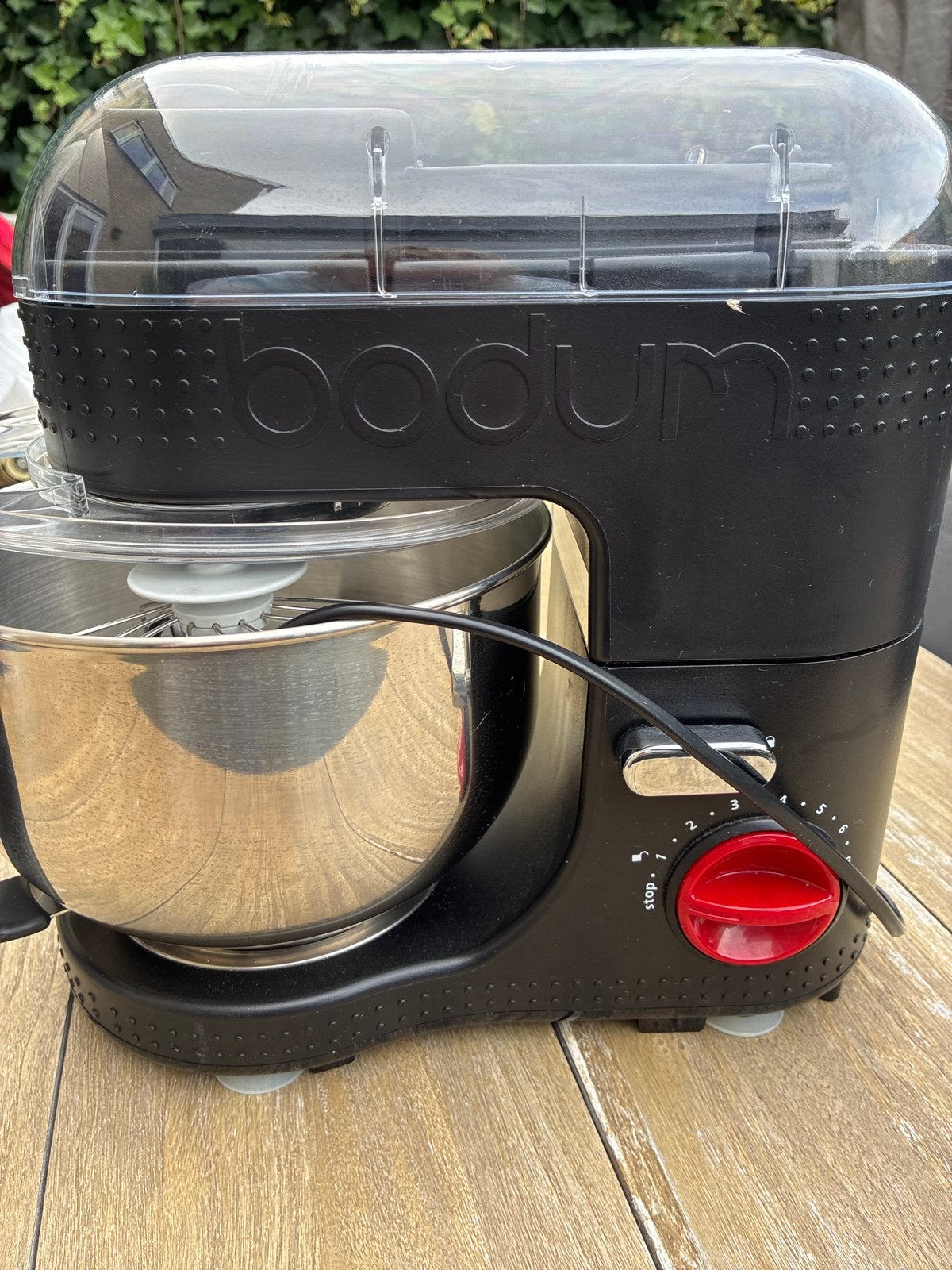 Bodum keukenmachine - Zwart, met diverse accessoires, Gebruikt, Ophalen of Verzenden, Vaatwasserbestendig, 3 snelheden of meer
