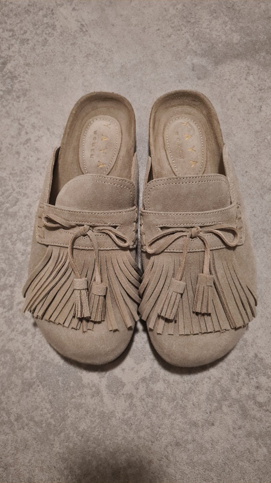 nieuwe suede instappers met franjes YaYa suede 40, Nieuw, Ophalen of Verzenden, Yaya, Instappers