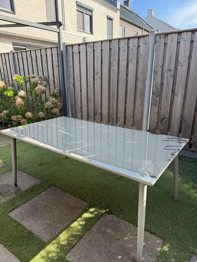 Tuintafel, Tuin en Terras, Tuintafels, Ophalen, Gebruikt, Rechthoekig