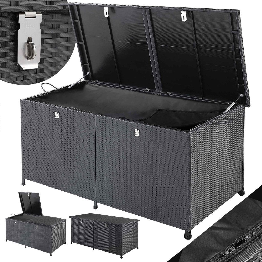 Opbergbox opbergkist tuinkussens polyrotan 625L GRTS BEZORGD, Verzenden, Nieuw, Nvt, Nvt