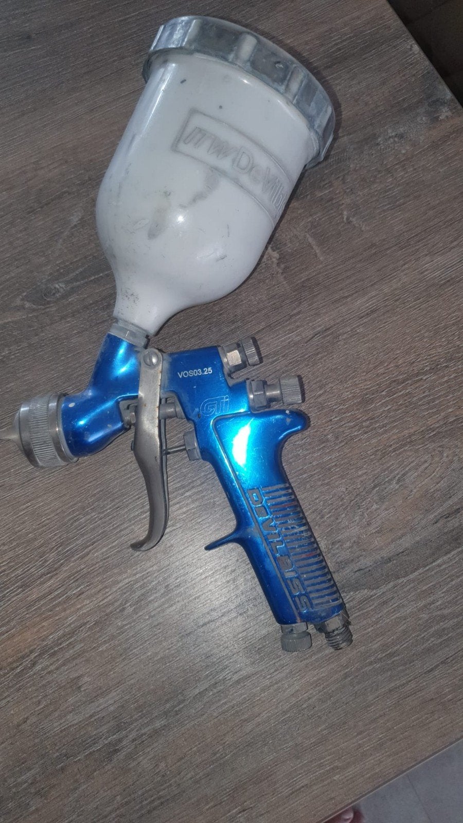 DeVilbiss GTI VOS03.25 Verfspuitpistool, Doe-het-zelf en Verbouw, Schildersmaterialen, Ophalen, Overige typen