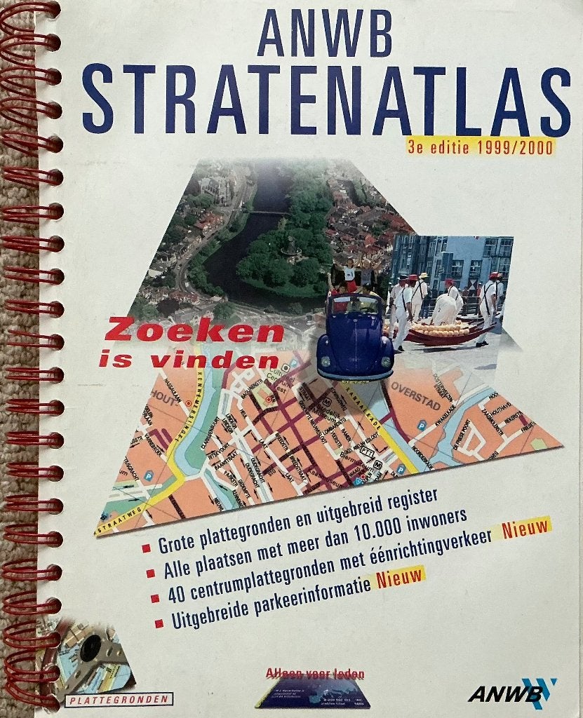 Stratenatlas ANWB 1999 - 2000, Boeken, Atlassen en Landkaarten, Gelezen, Ophalen of Verzenden, Landkaart, 1800 tot 2000