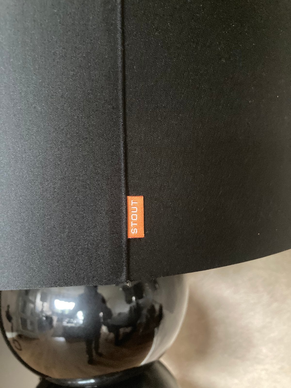 Stout Verlichting Milano Vloerlamp Zwart/Champagne -Dimbaar, Ophalen, Textiel, 150 tot 200 cm, Hotel chique