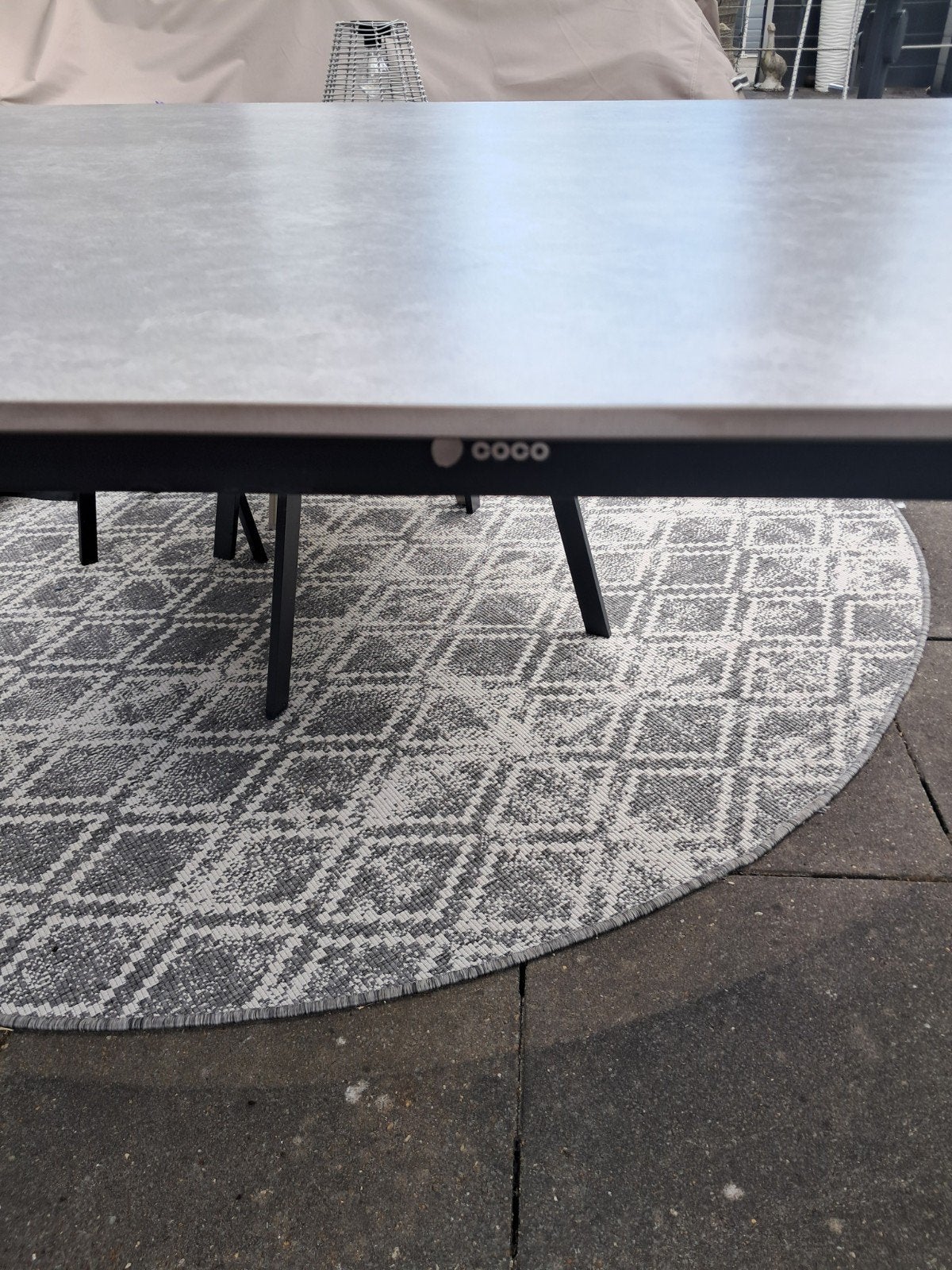 tuintafel 180 x 90, Ophalen, Zo goed als nieuw, Rechthoekig, Aluminium