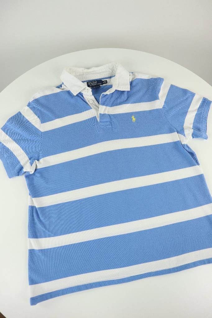Ralph Lauren rugby polo shirt - L, Maat 52/54 (L), Blauw, Ralph Lauren, Ophalen of Verzenden