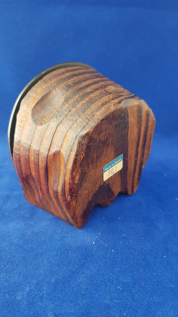 Asbak Hoefijzer, eikenhout en metaal, Spanje. (1) 7B9, Tweedehands verkoop, Tweedehands verkoop, Gebruikt, Ophalen of Verzenden