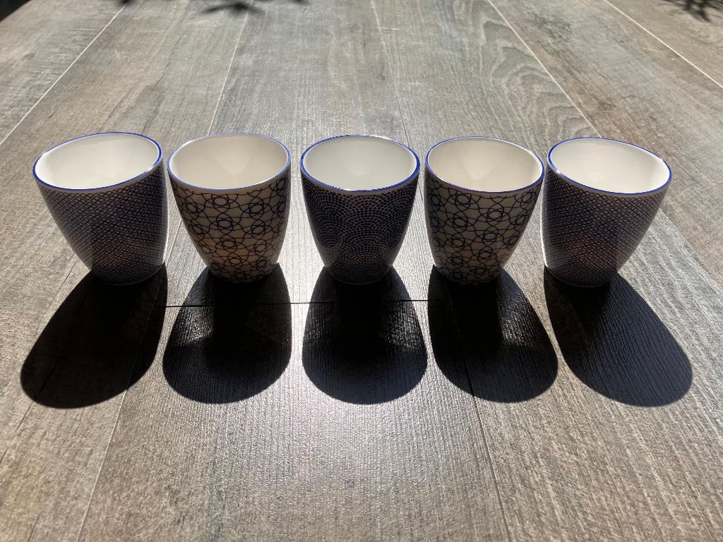 Tokyo Design Studio - Koffiekopjes - 5 stuks (NIEUW), Nieuw, Ophalen of Verzenden, Overige stijlen, Kop(pen) en/of Schotel(s)