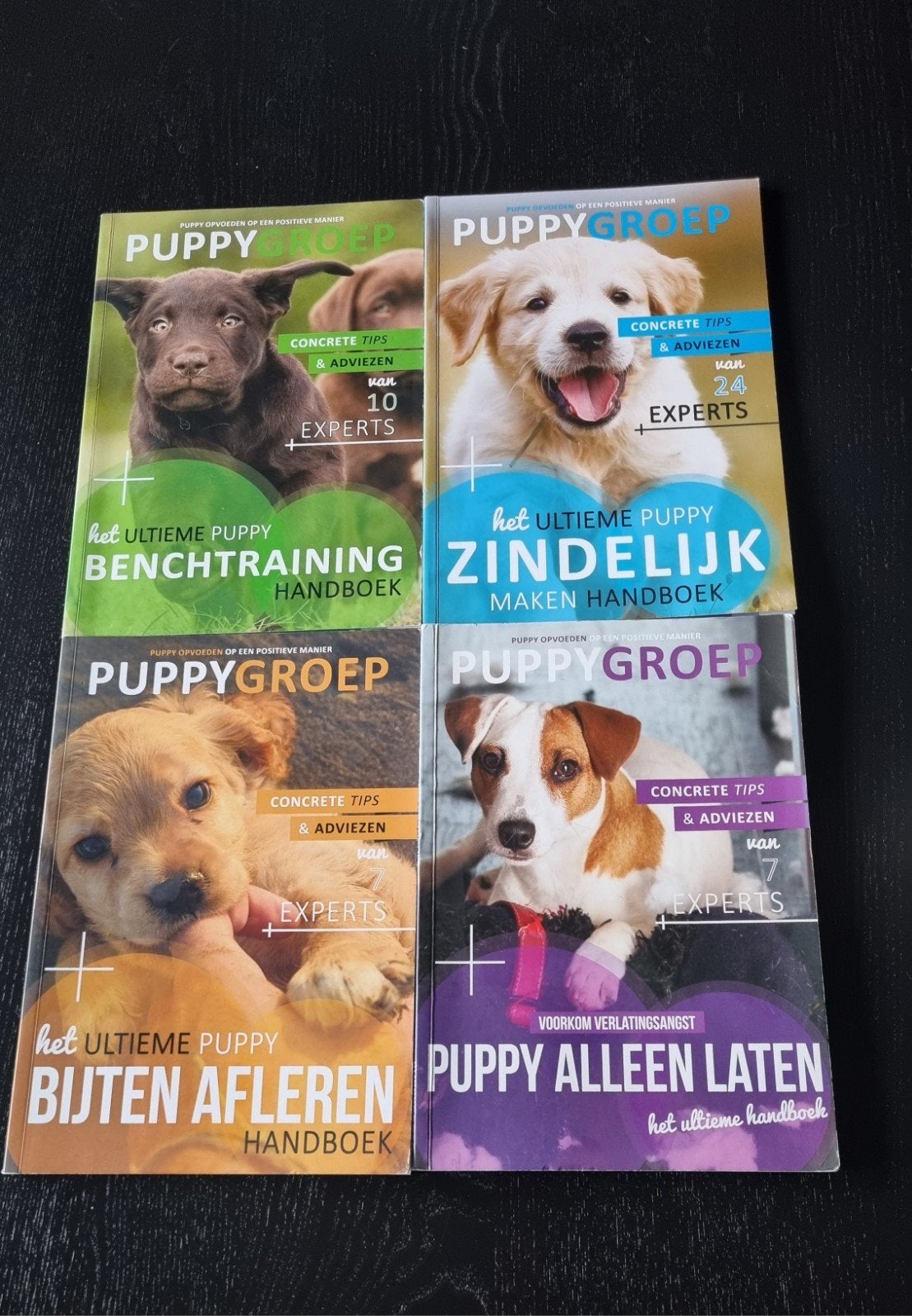 Set puppygroep 4x Handboek, Honden, Ophalen of Verzenden, Zo goed als nieuw, Robbin Kleinpenning