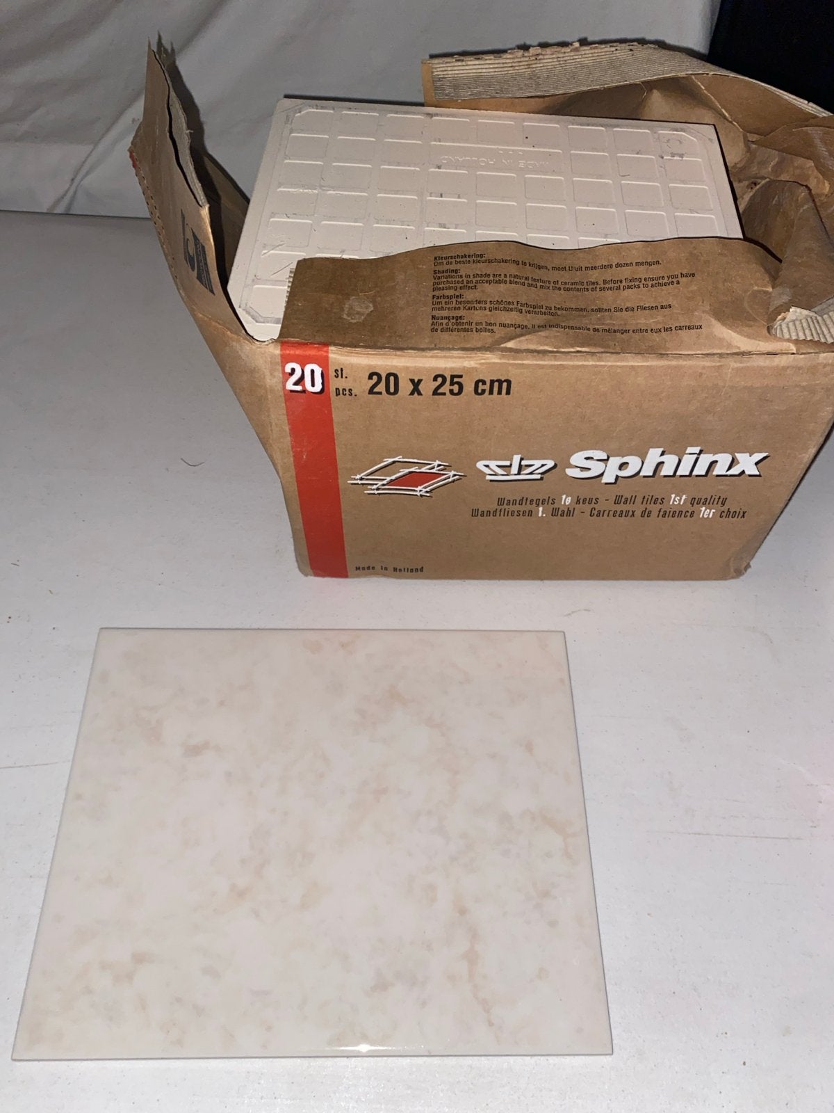 Sphinx Wandtegels 20x25 cm -, Ophalen, Nieuw, 20 tot 40 cm, Minder dan 5 m²