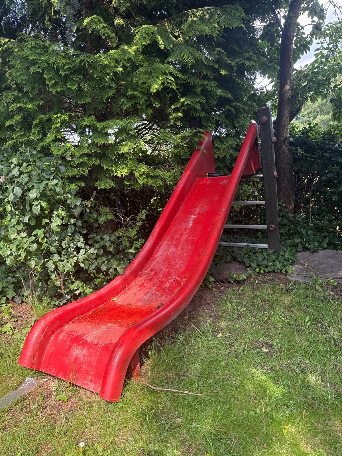 Rode glijbaan, gebruikt, 2.42x1.48m, ophalen Rotterdam, Ophalen, Gebruikt, Glijbaan