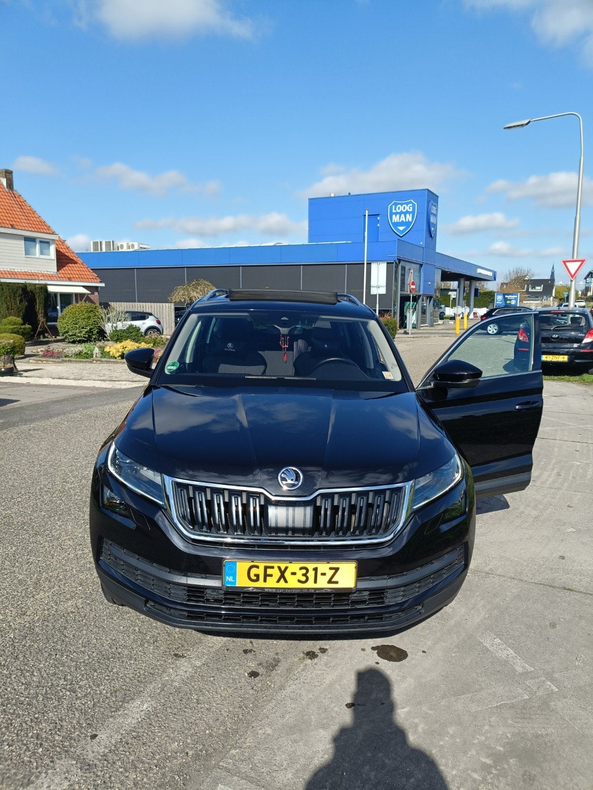 Skoda Kodiaq 1.5 TSI 2018 Zwart 7 zitter, panoramadak, Auto's, 1525 kg, 4 cilinders, 7 stoelen, Zwart