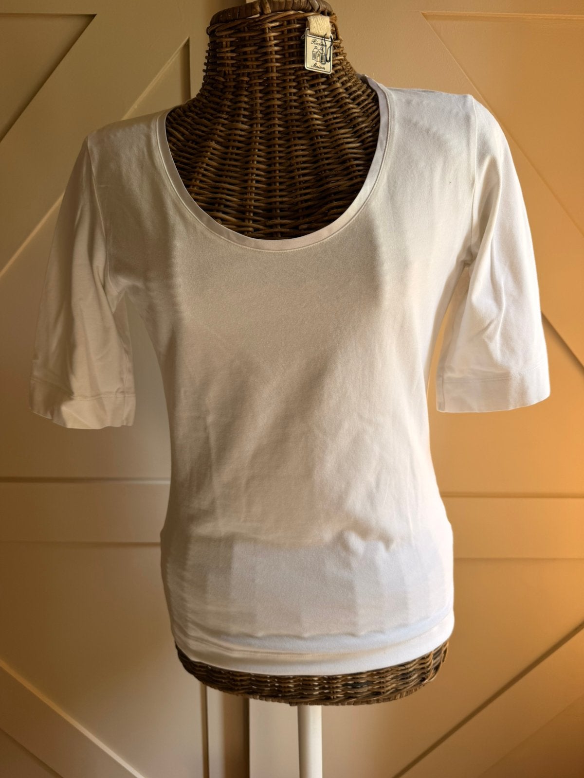 Purdey wit shirt in maat L, Kleding | Dames, T-shirts, Zo goed als nieuw, Maat 42/44 (L), Wit, Korte mouw, Ophalen of Verzenden