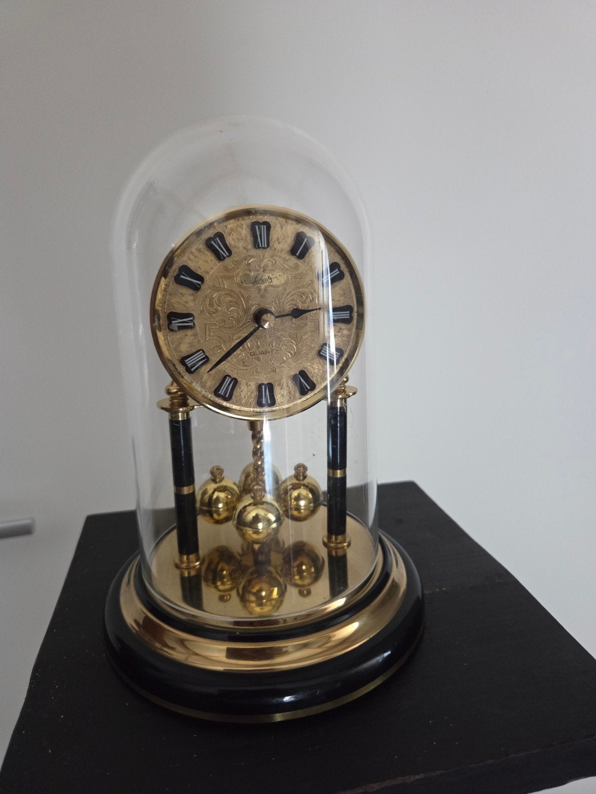 vintage stolp klok, Ophalen of Verzenden, Gebruikt, Wandklok