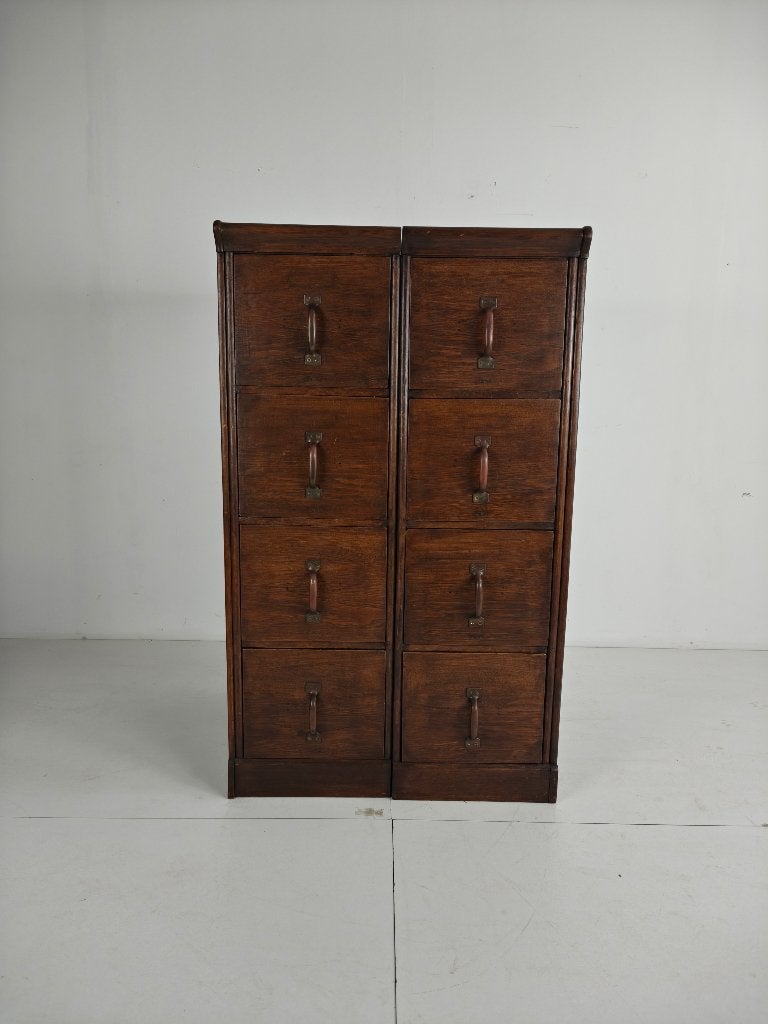 Dubbele archiefkast van massief eiken Nederlands, 1920–1940, Ophalen of Verzenden