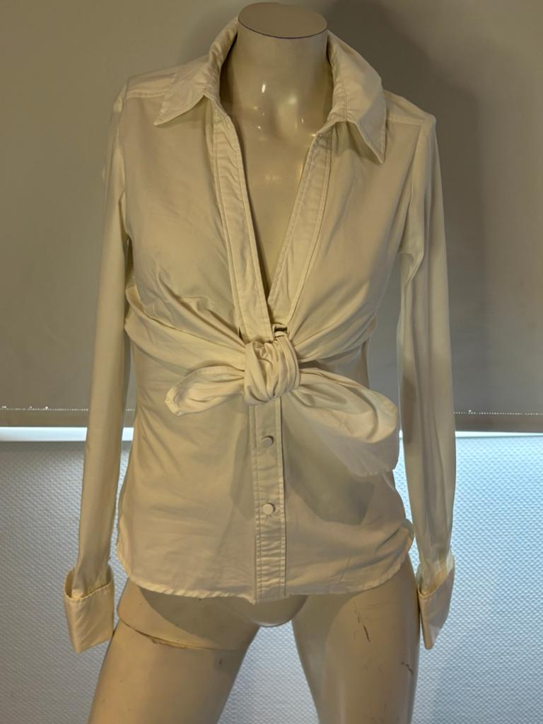 Mango blouse met aparte sluiting maat s, ., Wit, Ophalen of Verzenden, Zo goed als nieuw