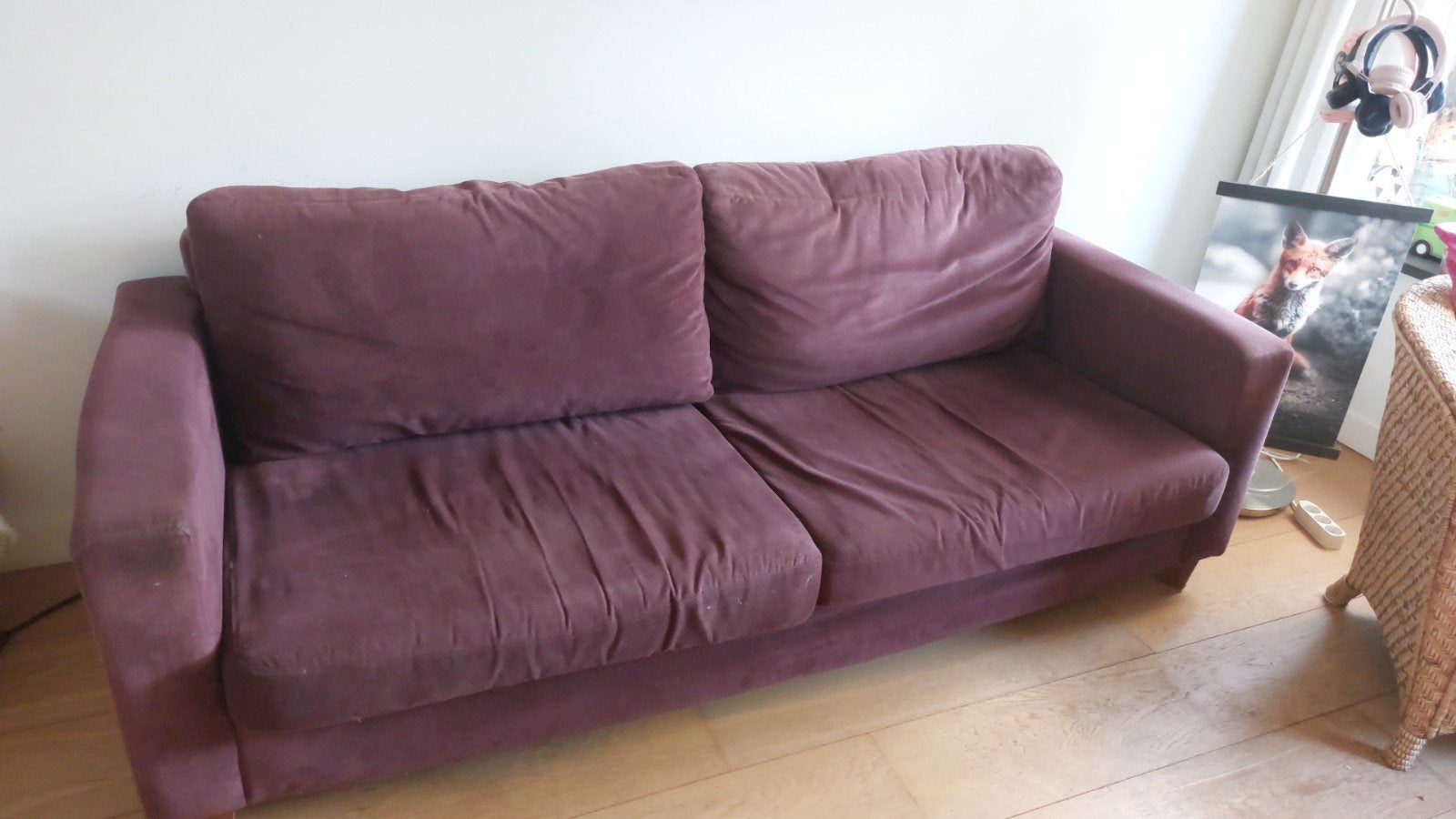 gebruikte bank, wasbare hoezen, Ophalen, Gebruikt, 150 tot 200 cm, Driepersoons