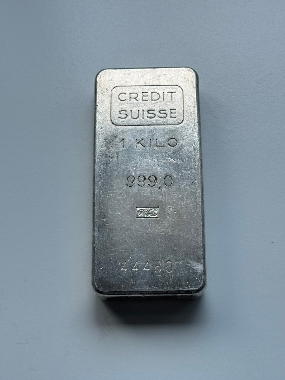 1kg zilverbaar Credit Suisse, Ophalen, Zilver
