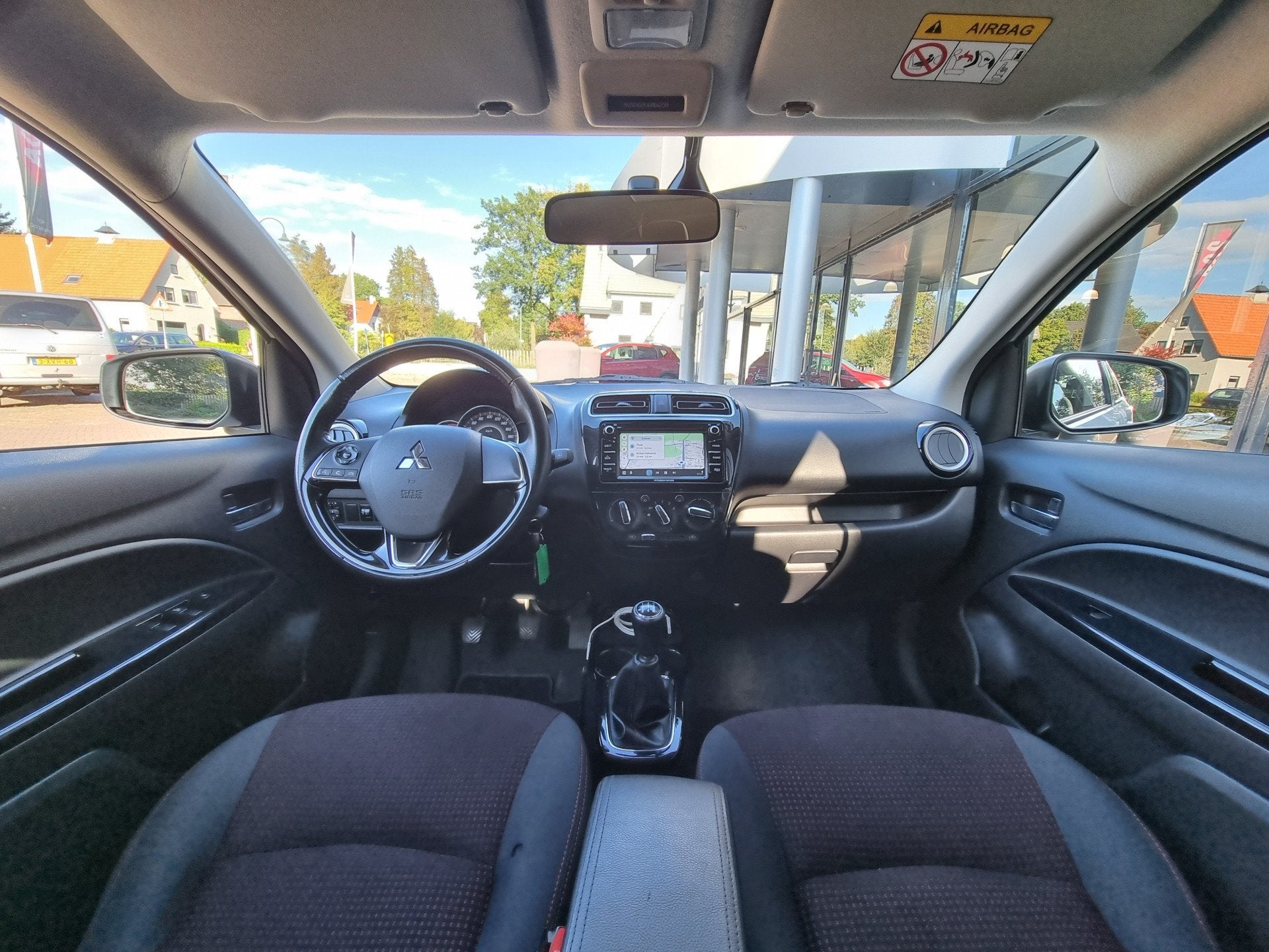 Mitsubishi Space Star 1.2 Instyle Evo Black Edition | Androi, Auto's, Voorwielaandrijving, Stof, Gebruikt, 850 kg