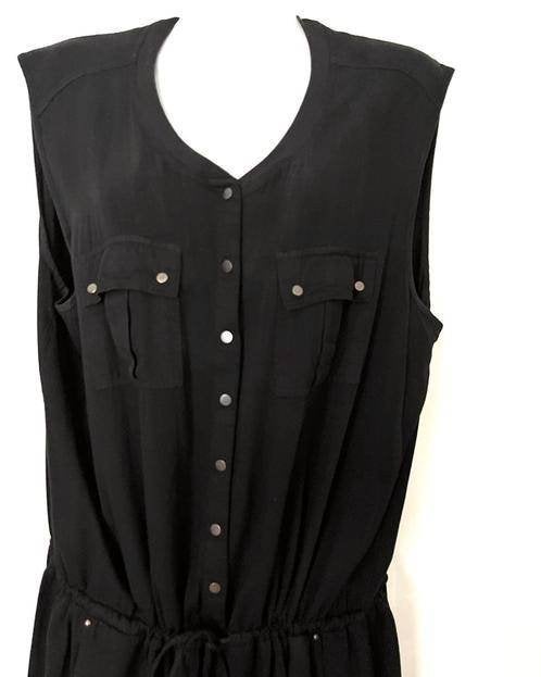 Vila zwarte jumpsuit maat XL [DM], Kleding | Dames, Ophalen of Verzenden, Zo goed als nieuw, Maat 46/48 (XL) of groter, Zwart