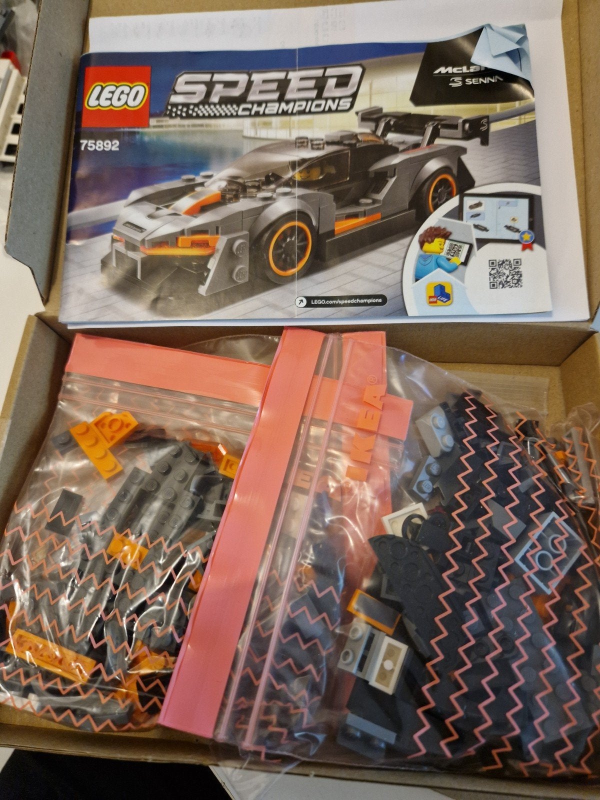 Lego Speed Champions McLaren Senna 75892 - Zo goed als nieuw, Lego, Inclusief instructies, Zo goed als nieuw, Complete set