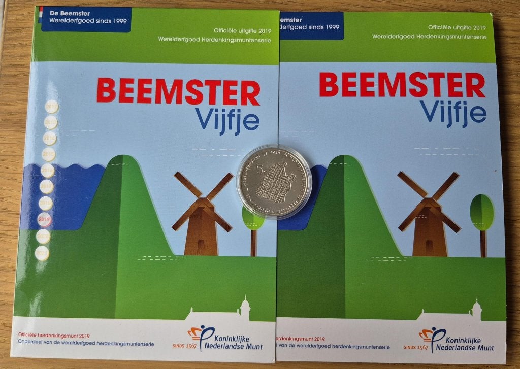 KNM 2019 Beemster Vijfje Zilver Proof, Verzenden, Koningin Beatrix, Zilver, Euro's