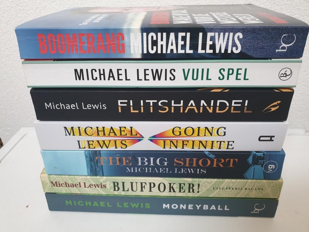 Michael Lewis Boekenpakket: 7 Financiële Bestsellers, Boeken, Ophalen of Verzenden, Gelezen, Michael Lewis