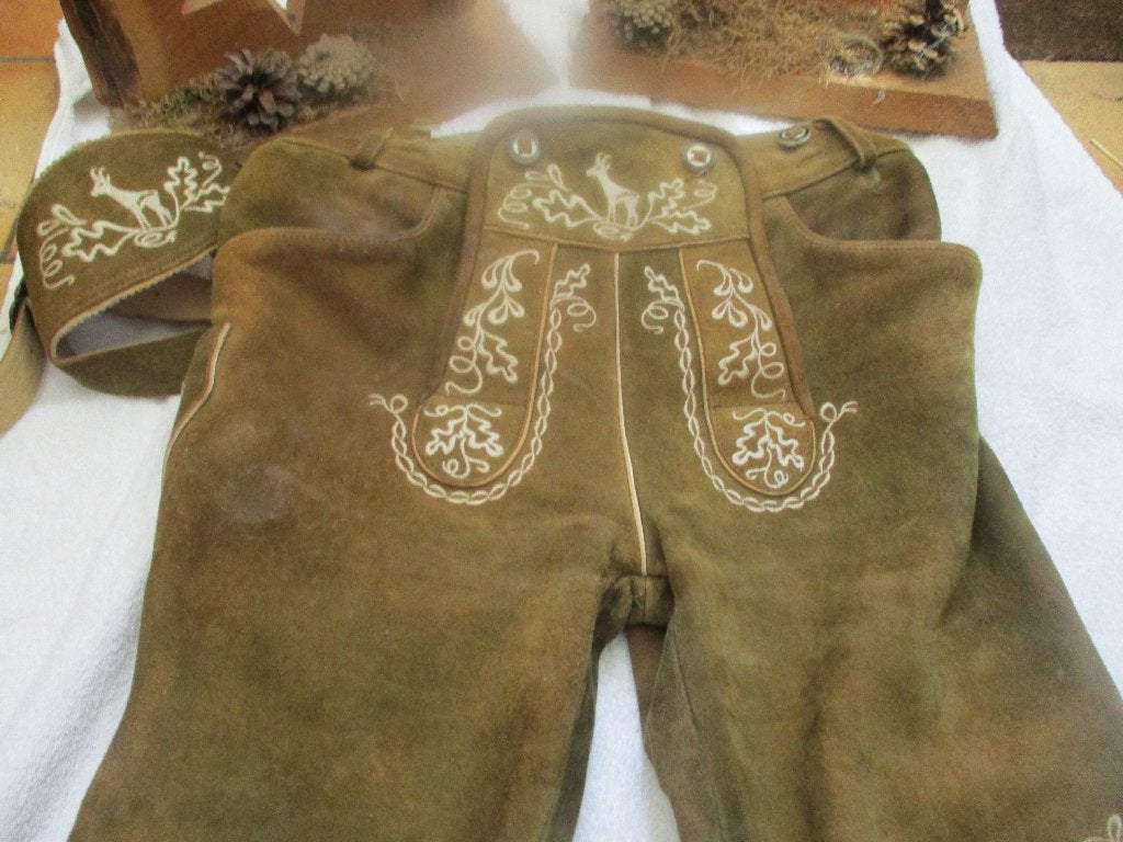 Lederhose kniebund maat 44 heren/ jongens van echt leer., Kleding | Heren, Onbekend, Ophalen of Verzenden, Overige thema's, Kleding