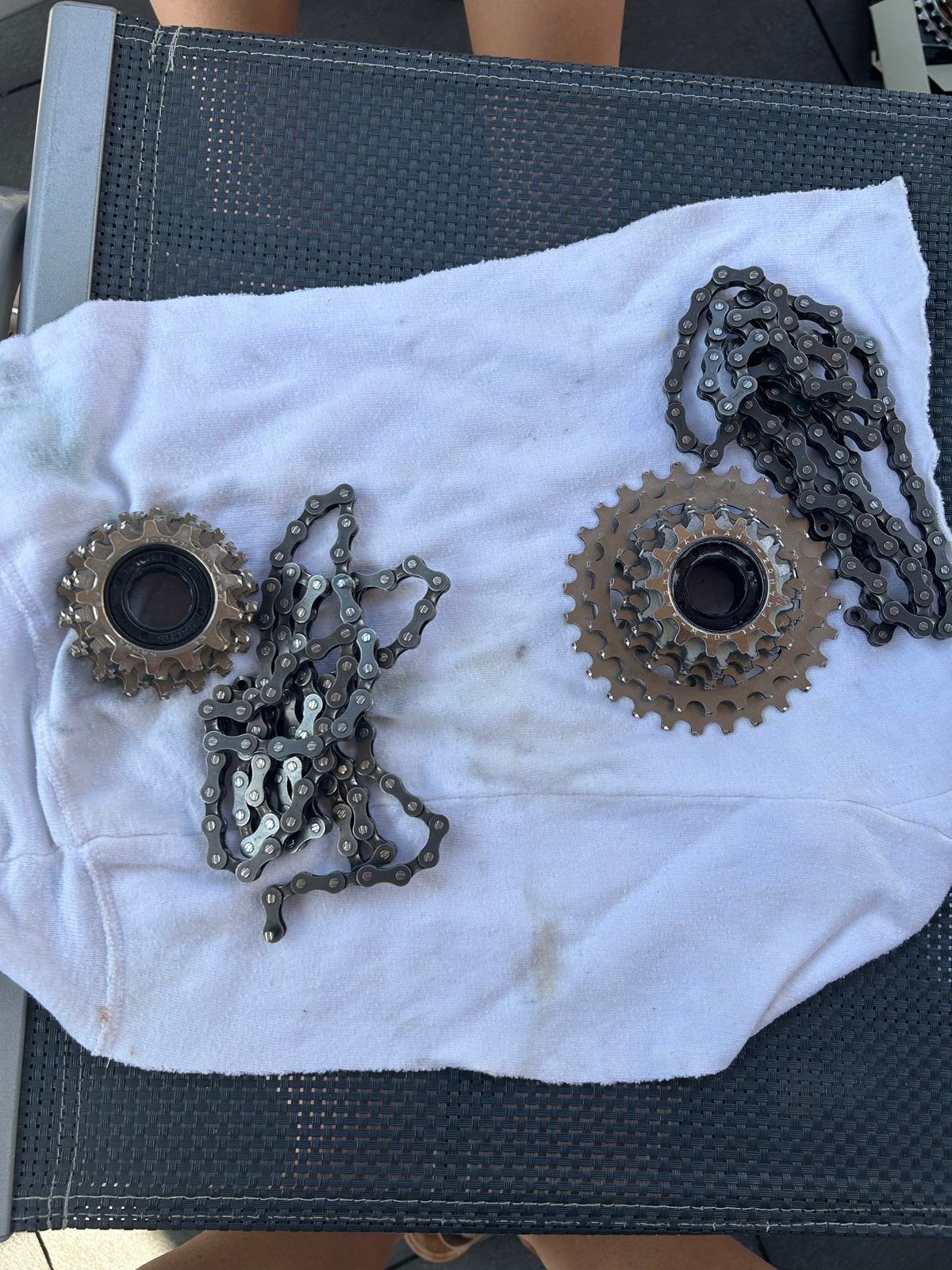 Retro pionnen met ketting Sachs Maillard, Fietsen en Brommers, Gebruikt, Staal, Ophalen of Verzenden, Derailleur of Ketting