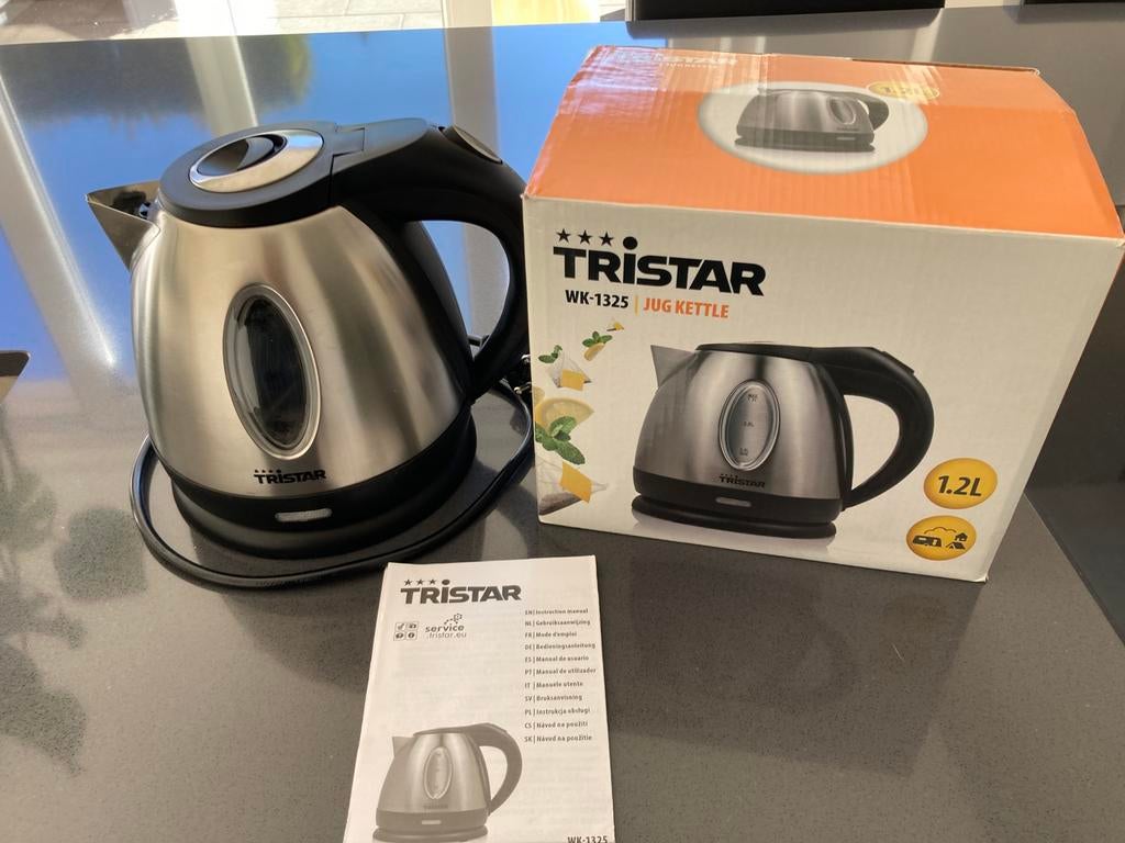 Tristar camping waterkoker, Witgoed en Apparatuur, Waterkokers, 1 tot 2 liter, Ophalen of Verzenden, Zo goed als nieuw, Draadloos