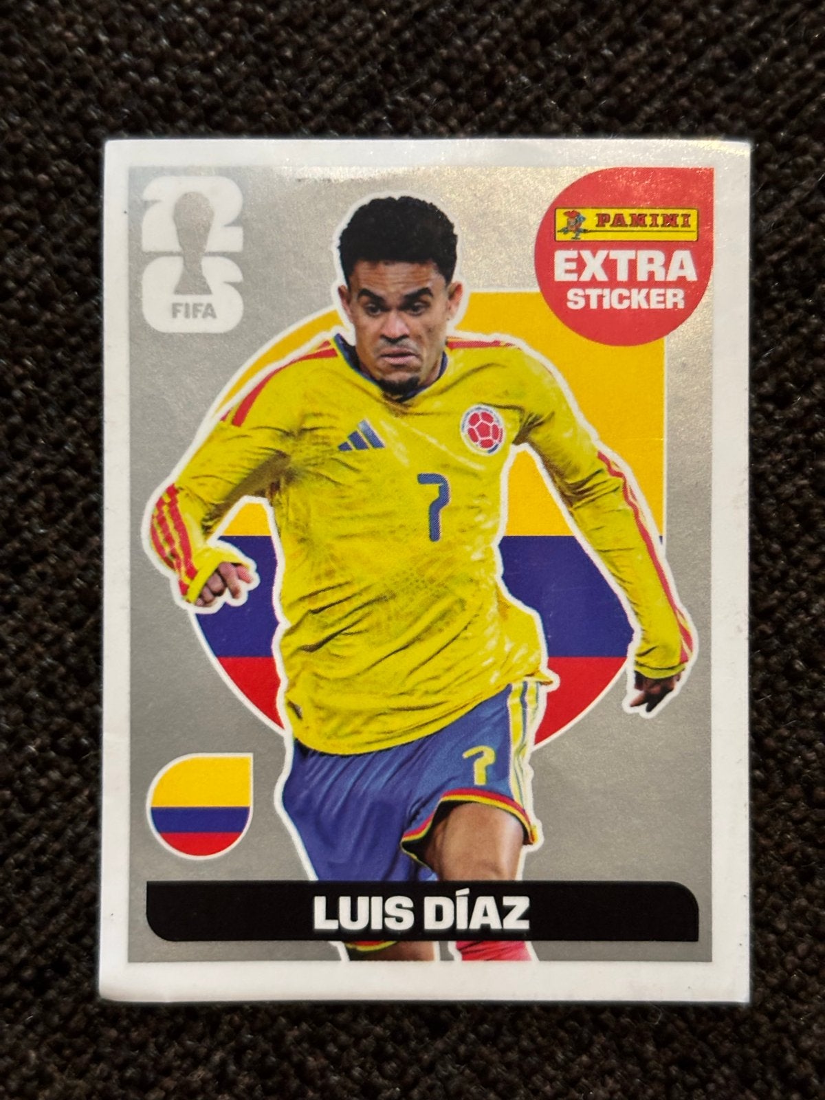 Panini FIFA World Cup 2026 Extra Sticker - Luis Díaz, Ophalen of Verzenden, Zo goed als nieuw, Sport